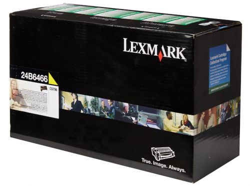 Lexmark 24B6466 (Yield: 20,000 Pages) Yellow Toner Cartridge