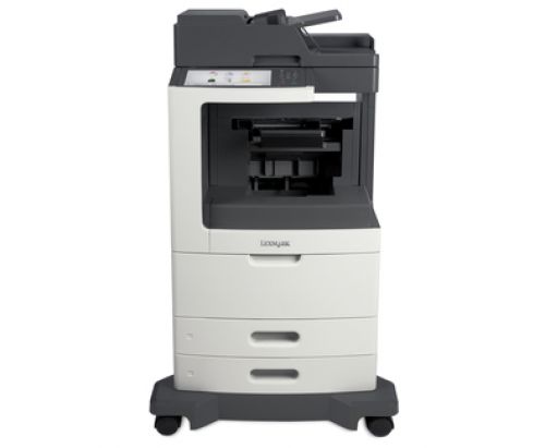 LEX24T7809 | High-performance monochrome printing meets rapid colour scanning and smart MFP features in a multifunction product (MFP) that’s available with a choice of finishers and input trays in a freestanding on floor configuration.