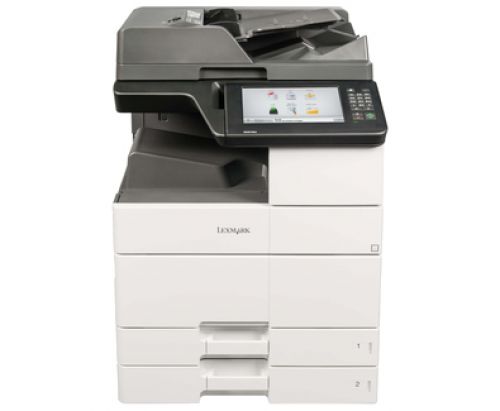 LEX26Z0143 | With output up to 55 ppm and a 300,000-page maximum monthly duty cycle, the Lexmark MX911de is a step up in large-format multifunction products from Lexmark.