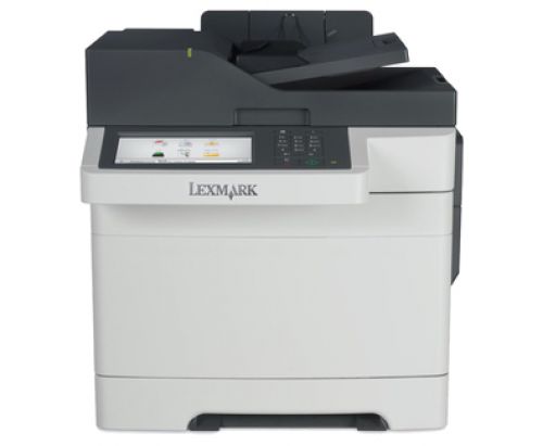 LEX28EC513 | Versatility and professional colour with higher output capacity. Combines print/copy/scan/fax with more memory and PANTONE colour accuracy. The CX517de delivers colour printing, copying and scanning up to 30 pages per minute. Includes Gigabit networking, advanced security and duplex scanning, plus mobile print capability.