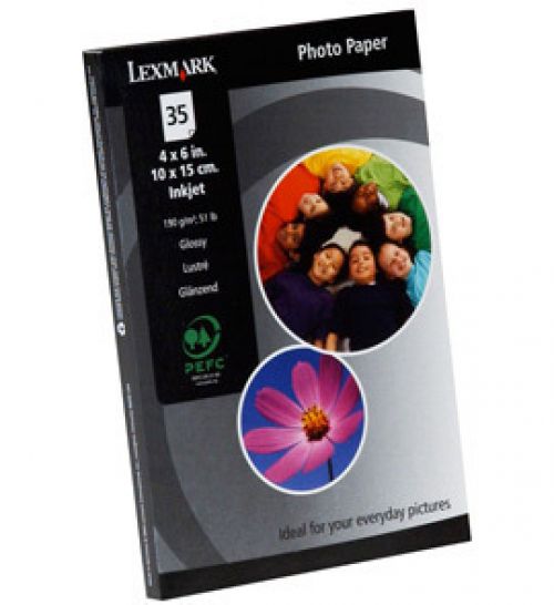 Lexmark (10 x 15cm) Photo Paper (35 Sheets) (White)
