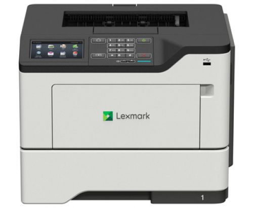 LEX36S0508 | The Lexmark MS622de prints up to 47 pages per minute and offers the versatility of e-Task, enhanced security and built-in durability.