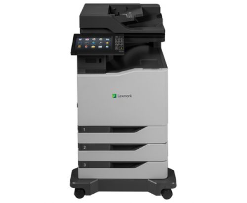 Lexmark CX825dte (A4) Colour Laser Multifunction Print (Print/Copy/Scan/Fax) 2048MB (10 inch) Class Colour Screen 52ppm (Mono) 52ppm (Colour) 250,000