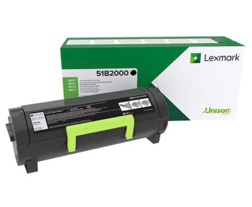 Lexmark Return Program 51B2000 (Standard Yield: 2,500 Pages) Black Toner Cartridge