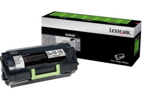 Lexmark Corporate Return Program 520HN (Yield: 25,000 Pages) Black Toner Cartridge