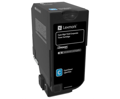 Lexmark Corporate (High Yield: 12,000 Pages) Cyan Toner Cartridge