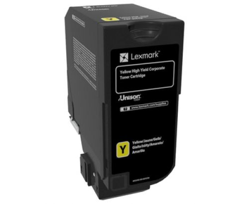 Lexmark Corporate (High Yield: 12,000 Pages) Yellow Toner Cartridge