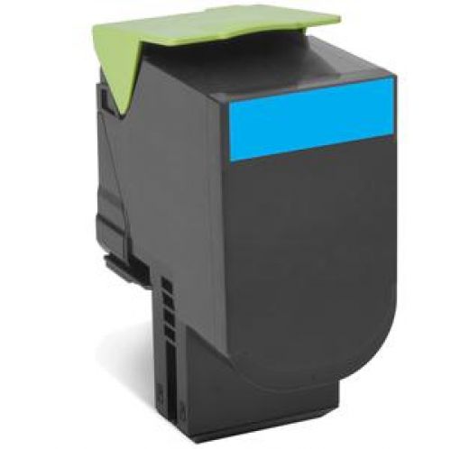 Lexmark Cyan Corporate Toner Cartridge for CX310/CX410/CX510 Printers (Yield: 2,000 Pages)