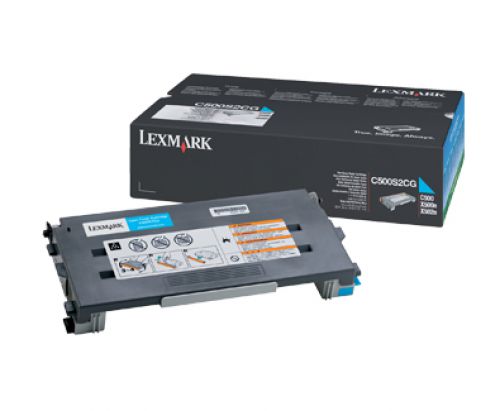 Lexmark C500 (Yield: 1,500 Pages) Cyan Toner Cartridge