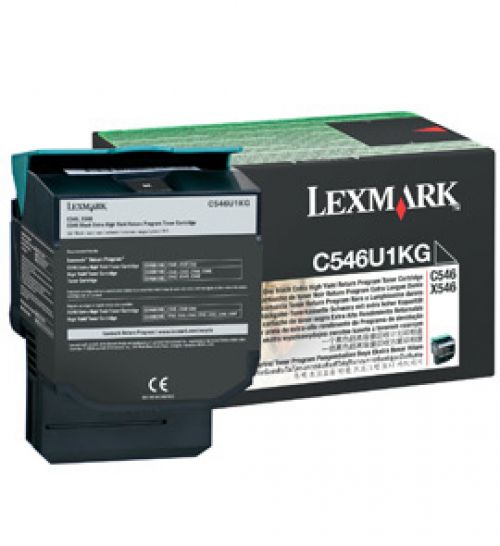 Lexmark Return Program (Extra High Yield: 8,000 Pages) Black Toner Cartridge for C546/X546 Laser Printers