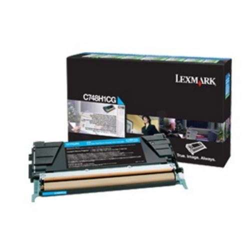 Lexmark (High Yield: 10,000 Pages) Cyan Toner Cartridge for C748 Printers