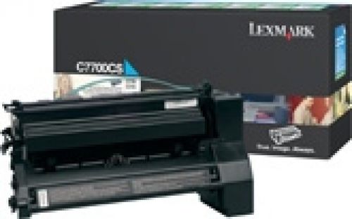 Lexmark C77X Cyan Return Program Print Cartridge (Yield 6,000 Pages)