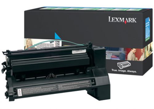 Lexmark C780, C782 Cyan High Yield Return Program Print Cartridge (Yield 10,000 Pages)