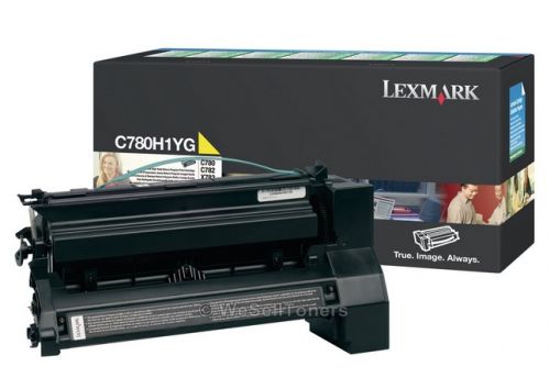 Lexmark Return Program (High Yield: 10,000 Pages) Yellow Toner Cartridge for C780/C782/X782