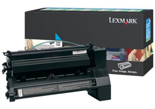 Lexmark C782/X782 Cyan Extra High Yield Return Program Print Cartridge (Yield 15,000 Pages)