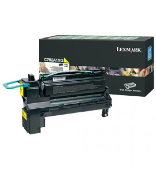 Lexmark (Yield 6,000 Pages) Return Program Print Cartridge (Yellow) for C792/X792 Laser Printers