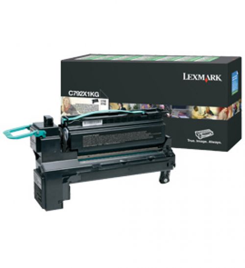 Lexmark (Yield 20,000 Pages) Extra High Yield Return Program Print Cartridge (Black) for C792 Series Colour Laser Printers