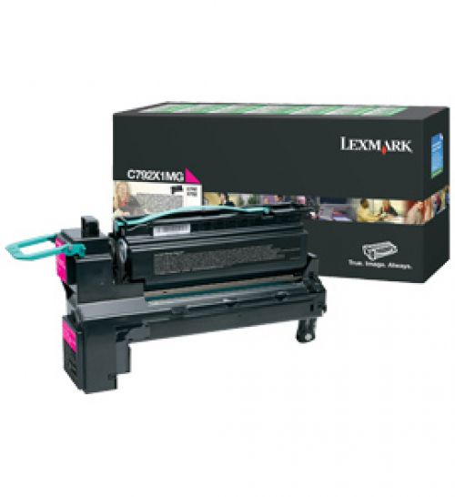 Lexmark (Yield 20,000 Pages) Extra High Yield Return Program Print Cartridge (Magenta) for C792 Series Colour Laser Printers