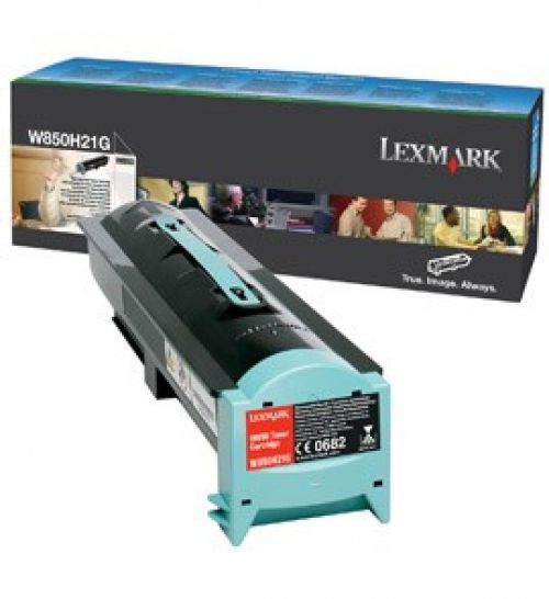 LEXW850H21G | Lexmark W850H21G high yield black toner cartridge for use in W850n and W850dn printers. Approximate page yield 35000.