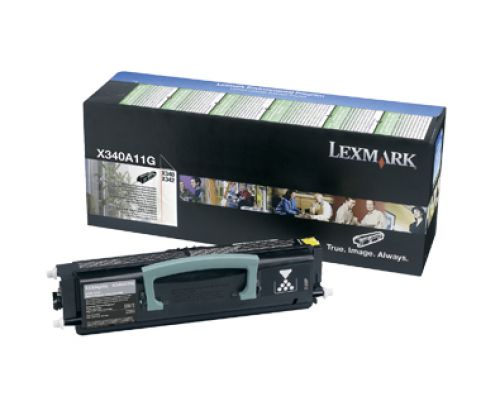 LEXX340A11G | Original Lexmark Return program laser toner cartridge. Page life approx 2, 500 pages. Black. Suitable for X340/X342.