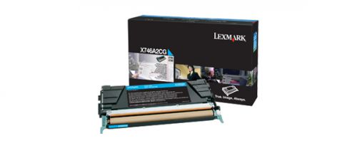 Lexmark Cyan Toner Cartridge (Yield: 7000 Pages) for X746/X748 Printers
