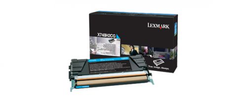 Lexmark (High Yield: 10,000 Pages) Cyan Toner Cartridge for X748 Printers