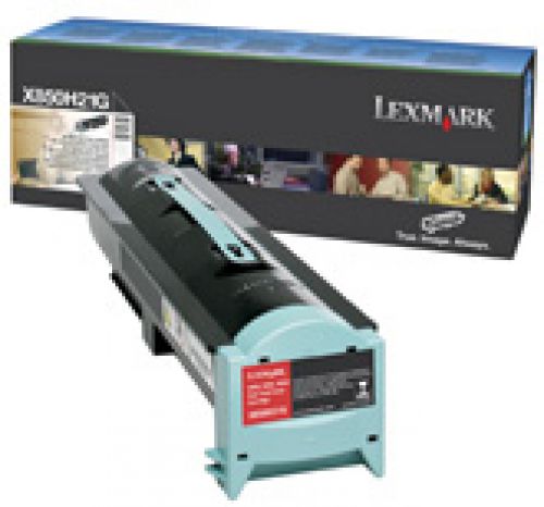 LEXX850H21G | Original Lexmark laser toner cartridge. Page life approx 30 000 pages. Black. Suitable for X85XE.