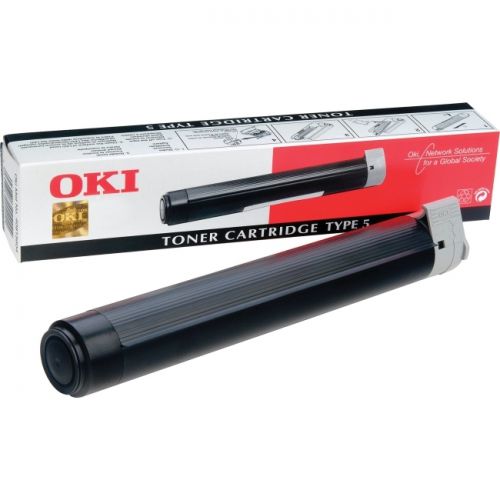 OKI Type 5 Black Toner Cartridge (Yield 3,000 Pages) for OkiFax 5700/5750/5900/5950 Fax Machines