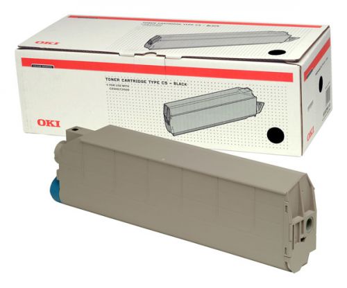 OKI Type C5 Black Toner Cartridge (Yield 15,000 Pages) for C9300/C9500 Printers
