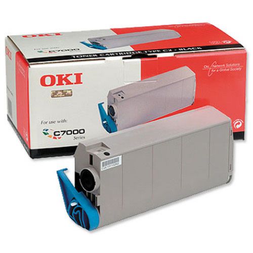 OKI Type C4 Black Toner Cartridge (Yield 10,000 Pages) for C7100/7300/7500 Printers