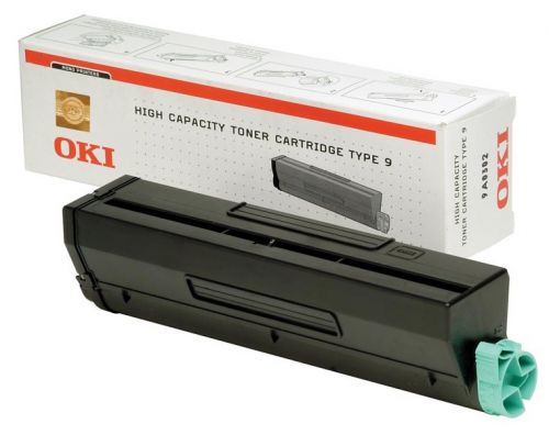 OKI Type 9 High Capacity Black Toner Cartridge (Yield 6,000 Pages) for B4300/B4350 Desktop Mono Printers