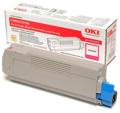OKI 43324422 (Yield: 5,000 Pages) Magenta Toner Cartridge