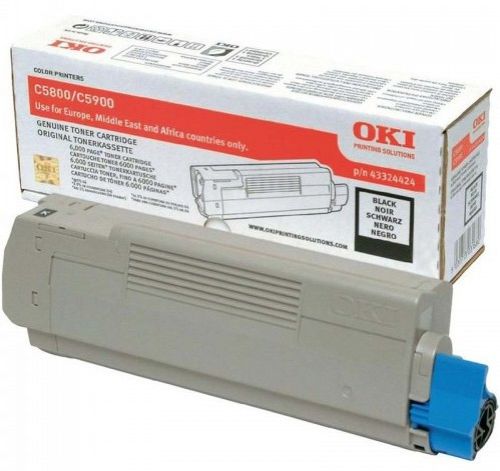 OKI 43324424 (Yield: 6,000 Pages) Black Toner Cartridge
