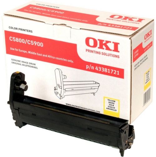 OKI Yellow Image Drum for C5800/C5900 Colour Printers (Yield 20,000 Pages)