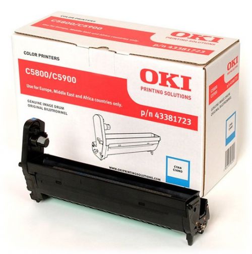 OKI Cyan Image Drum for C5800/C5900 Colour Printers (Yield 20,000 Pages)