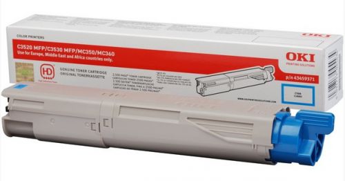 OKI 43459371 (Yield: 2,500 Pages) Cyan Toner Cartridge