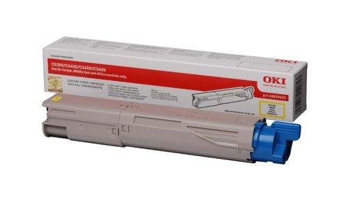 OKI 43459433 (Yield: 1,500 Pages) Yellow Toner Cartridge