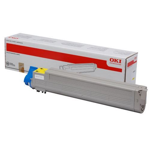 OKI 43837129 (Yield: 22,000 Pages) Yellow Toner Cartridge