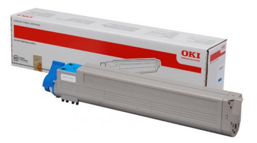 OKI 43837131 (Yield: 22,000 Pages) Cyan Toner Cartridge