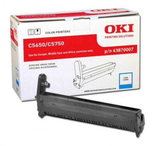 OKI 43870007 (Yield: 20,000 Pages) Cyan Imaging Drum