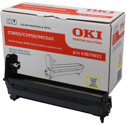 OKI 43870021 (Yield: 20,000 Pages) Yellow Imaging Drum