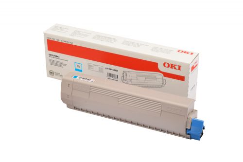 OKI 46443103 (Yield: 10,000 Pages) High Yield Cyan Toner Cartridge
