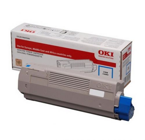 OKI 46471103 (Yield: 7,000 Pages) Cyan Toner Cartridge