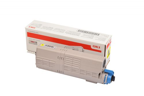 OKI 46490605 (Yield: 6,000 Pages) Yellow Toner Cartridge