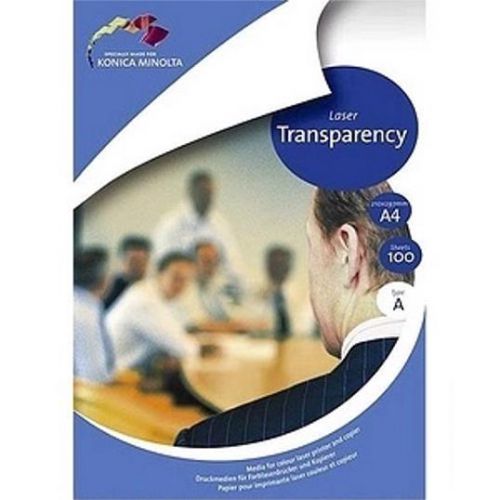 Konica Minolta (A4) Transparency for any Colour Laser (1 x Pack of 100)