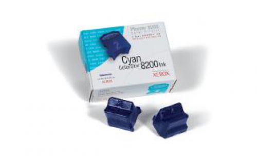 Xerox ColorStix Cyan (Yield 2,800 Pages) Solid Ink Sticks Pack of 2 for Xerox Phaser 8200 Series