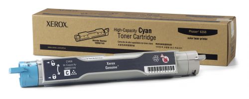 Xerox (Cyan) High Capacity Toner Cartridge (Yield 10,000 Pages) for Phaser 6350