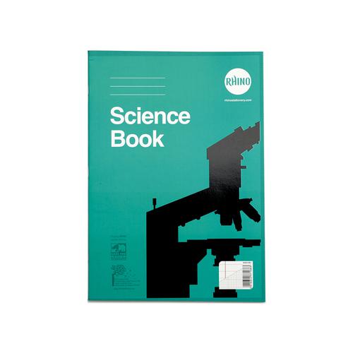 RHINO A4 Science Book 64 Page, F8M and 1:5:10 Graph Ruling