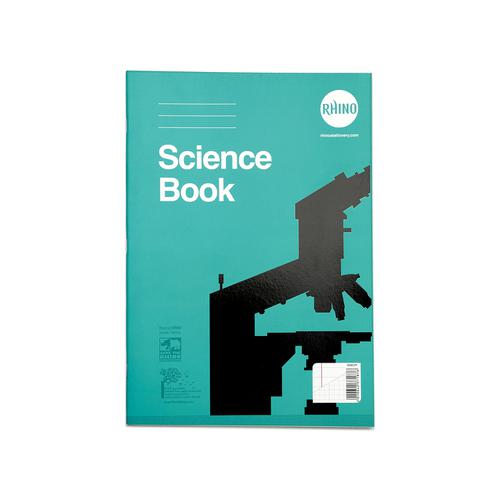 RHINO A4 Science Book 64 Page, F8M and 2:10:20 Graph Ruling