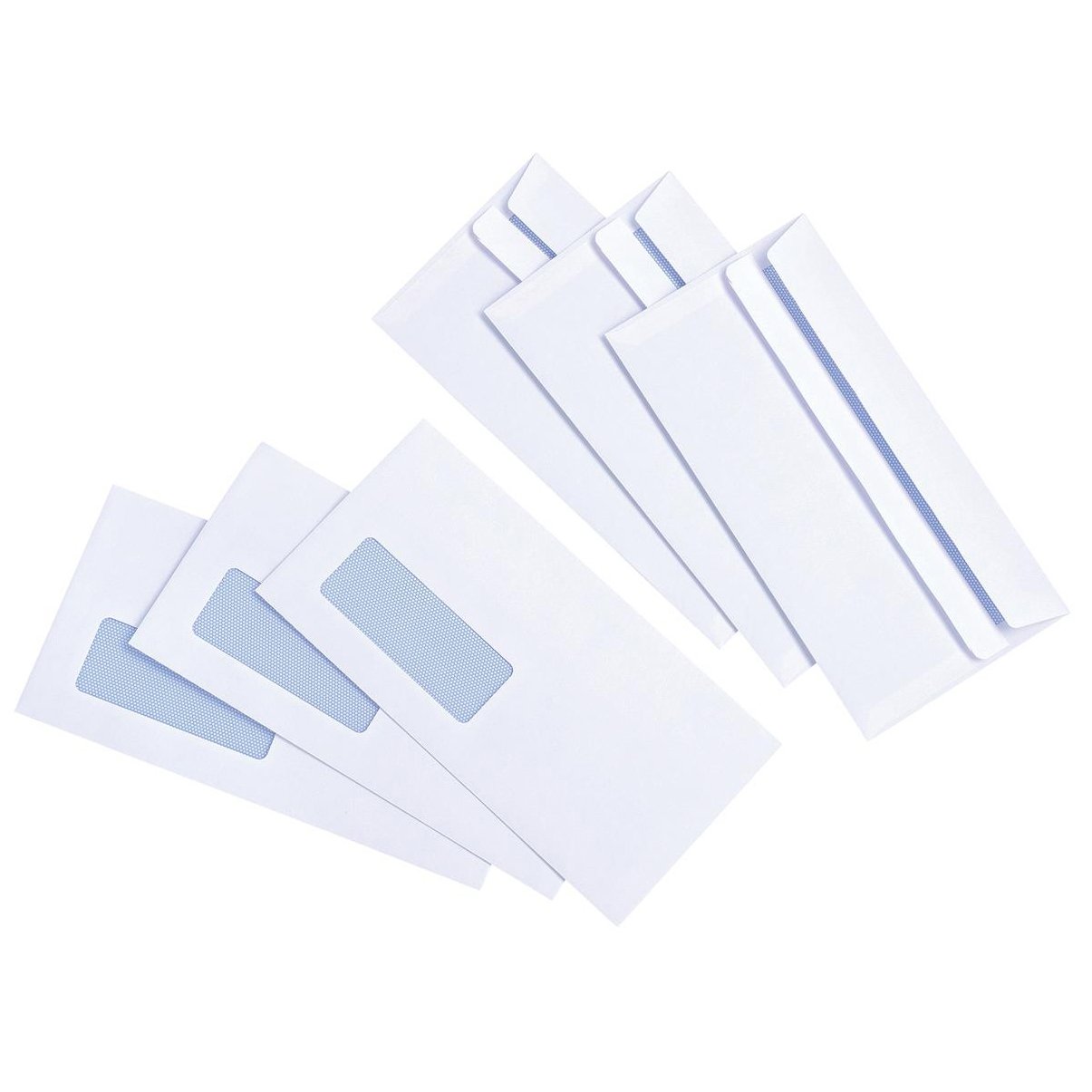 5 Star DL Window Wallet Envelope Press Seal 90gsm 110x220mm White (Pack of 1000) 88508